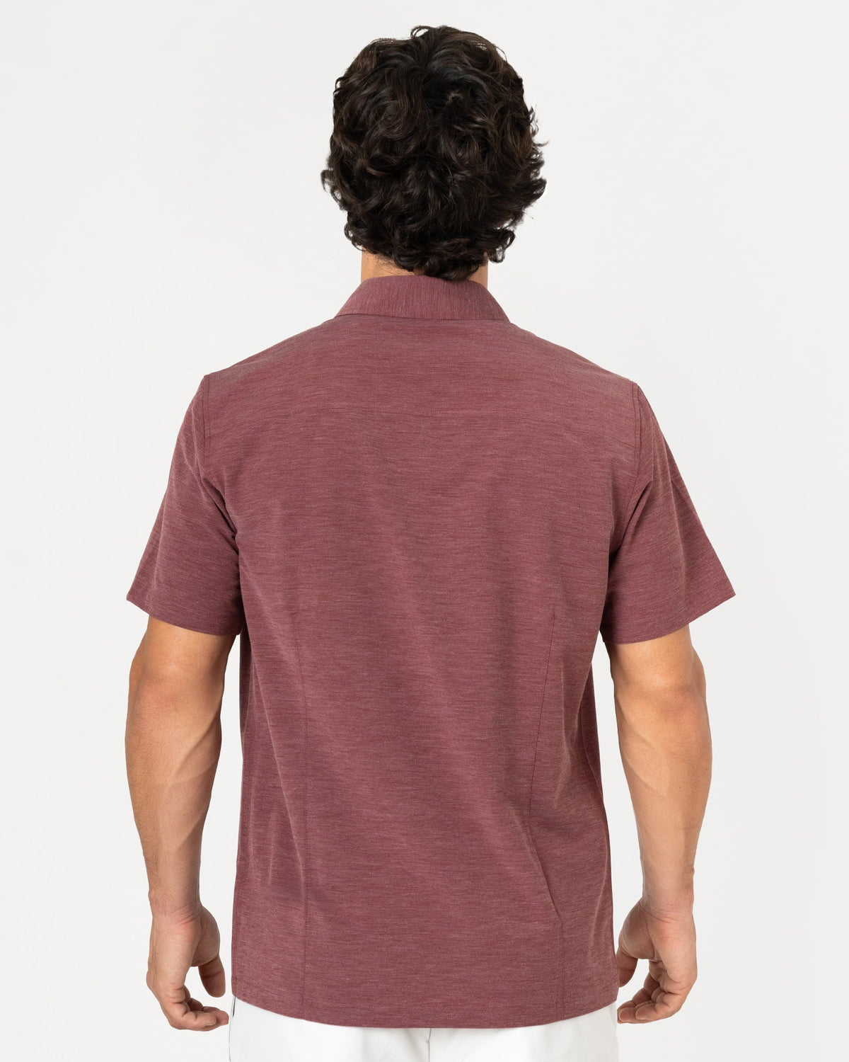 MAJA Jaspe Shirt, Burgundy, espalda